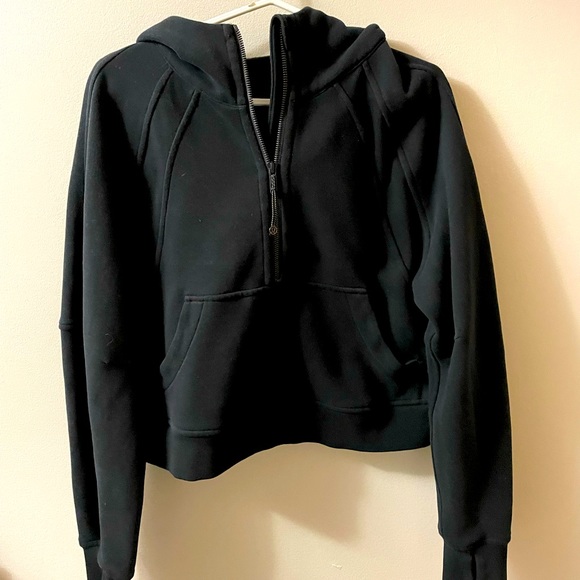 Lululemon Oversized Scuba 1/2 Zip XS/S Black - Picture 1 of 2